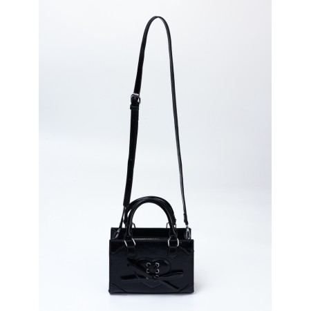 Women's bag, 20*8*14, lightning departure, belt lengths, black