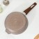 Granite pan, d = 22 cm, removable handle, glass cover, anti -stick coating, brown color