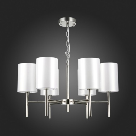 Suspended EVOLUCE lamp. Sle107303-06. Noia. 6x40 W, E14, 66x66x34 cm, Nickel color-4