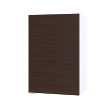 Cabinet with shelves, 400 × 300 × 600 mm, white/wenge color