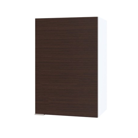Cabinet with shelves, 400 × 300 × 600 mm, white/wenge color