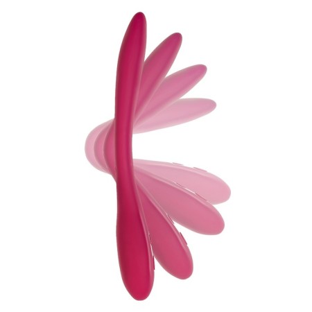 Multifunctional vibrator L’Eroina Caberna, 20 cm, silicone, burgundy color-13