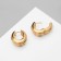 Earrings Metal "Accord" lanes circle, color gold