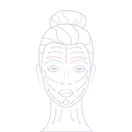 Facial massage set “Temptation”, 2 subjects: gua, bilateral rolller, pink/white color-7
