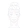 Facial massage set “Temptation”, 2 subjects: gua, bilateral rolller, pink/white color
