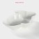 Ceramic deep “Cuties. Bunny ", 300 ml, 17.5 × 12.6 × 4 cm, white color