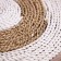 Wicker rug round 35 cm