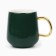 New Year! New Year's ceramic "gift" mug, 600 ml, green color