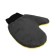 Torso washing mittens, 20 × 24 cm, double-sided, gray-yellow