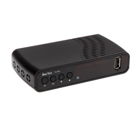 The console for digital TV Barton Th-563, FullHD, DVB-T2, HDMI, USB, Black-1
