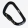 Carabiner with a clutch, 11x7 cm, 26 kn, black