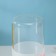 Glass glass with a lid and tube "Frutis", 410 ml, color mix