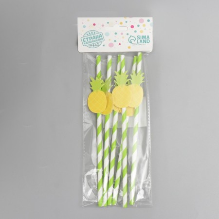 Pineapple cocktail tubes, 6 pieces in a set-1