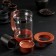 Glass teapot "Chocolate", 800 ml, with metal sieve