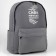 Backpack school textile “shone, dream, inspire”, gray, 38 x 12 x 30 cm