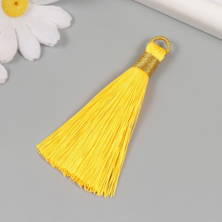 Decor for creativity Textile "Brush. Olivia" yellow set 2 pcs 8x1.2 cm-1