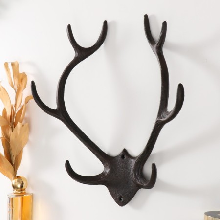 Hooks decorative cast iron "deer horns" 32x27.7x9.2 cm-1