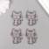 Decor for the work of acrylic "Cat with a blush" 3.5x2.9x0.2 cm