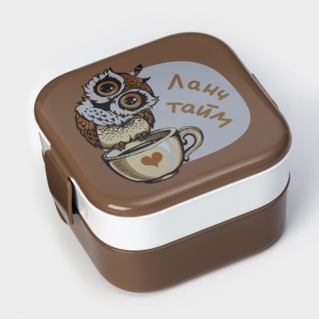 Lunch for lunch IDEA "Owls", 2 departments, 400 ml