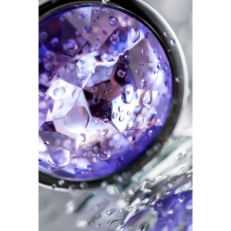 Anal sleeve of little cuts, metal, silver, with a crystal, 7 cm, 2.8 cm, 50 g-6