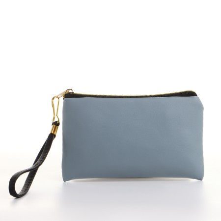 Women's wallet with lightning, gray color-1