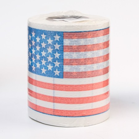 Souvenir toilet paper "American flag", 9.5x10x9.5 cm