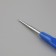 Knitting hook, with a plastic handle, d = 1 mm, 13.5 cm, blue color