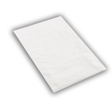 Polyethylene package with a cut pen, white 20-30 cm, 30 microns-1