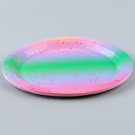 Paper “gradient” plate, in a set of 6 pcs.-1