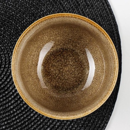Poramic bowl “Stone”, 530 ml, 12.5 × 7 cm, brown color-1