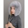 Children's fur cap, size 52, gray color