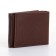 Male purse without fastening, brown color