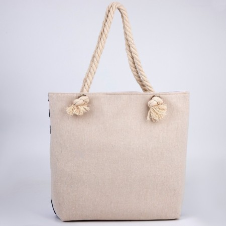 Bag Women's beach on lightning, blue/white color-4