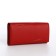 Women's wallet on magnet, red color