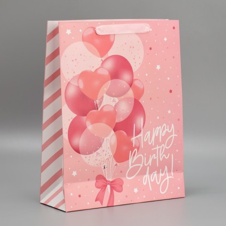 Gift laminated double -sided, packaging, Happy Birthday, L 40 x 31 x 11.5 cm-2