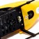 The radio -controlled Pro helicopter is charged from the network, the color is yellow