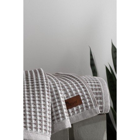 Waffle towel Arya Home Kira, size 70x140 cm, lilac color-3