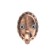 Hook furniture tundra TKO018, one -rod, copper