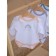 Body baby with a long sleeve Rant Rainbow, height 68 cm, peach color