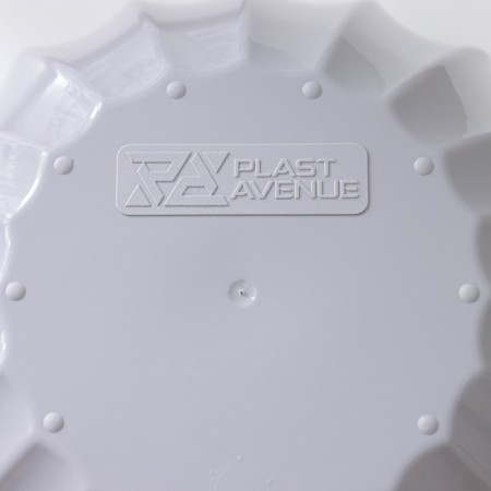 Kashpo for flowers with an auto -watering “shell”, 2.4 l, d = 22cm, h = 10.5 cm, color gray color-5