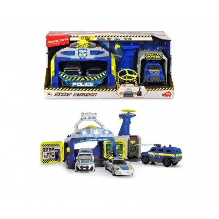Set "Police station", cars 3 pcs., Light and sound effects