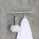 A wall hook on a bar, moving, accoona a163-4, 4 pcs, color chrome