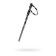 Toyfa Metal urethral plag, with a ring on the base, silver, 10.5 cm