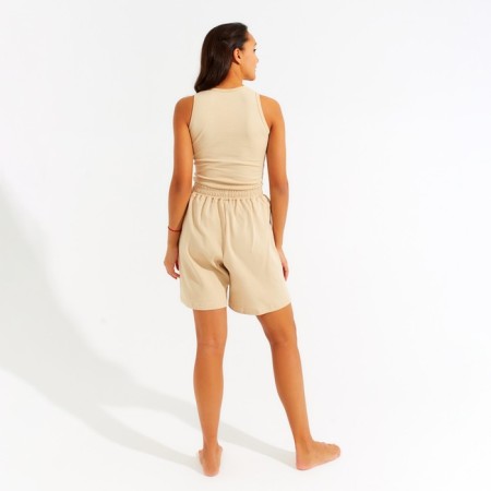 Women's pajama shorts minku: Home Collection Beige Color, Rr. 42-2