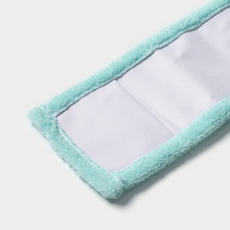 Nozzle for a flat mop of the share "pastel", 42 × 12 cm, microfiber, 60 grams, mint color-4
