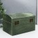 Casket wood "chest" dark green 8x8x12 cm