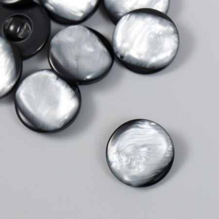 Button plastic for creativity on the leg "Smoke. Purvapons" 2.5x2.5x0.6 cm