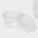A set of food shares, 3 pcs, 500 ml, round, transparent