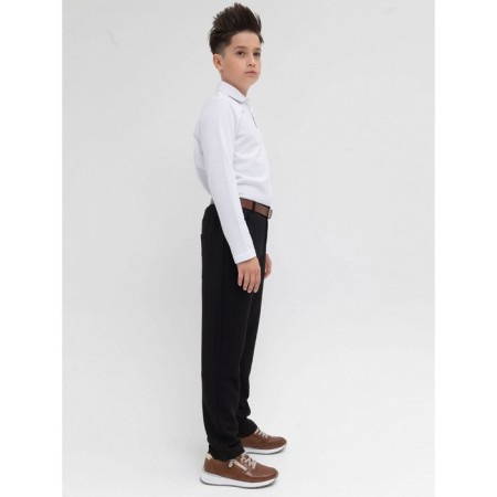 Pants for boys, height 128 cm, black color-6