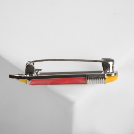 Brooch "Pencil", colored in silver-1